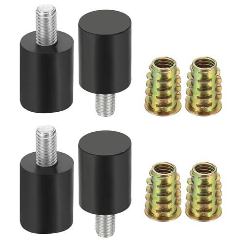 uxcell 4Pcs M8 x 13mm Thread Adjustable Furniture Levelers, 20x39mm Furniture Leveling Feet Screws in Threaded Glide Leveling Floor Protector for Table Chair Cabinet Legs - size: M8 x 13mm Thread, 20x39mm