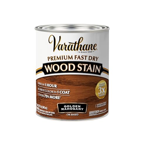 Varathane Premium Fast Dry Golden Mahogany Wood Stain - color: Golden Mahogany, size: 1 Quart (Pack of 1)