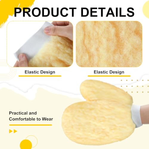 6 Pcs Paint Mitt Gloves with thumb Microfiber Terry for Railing