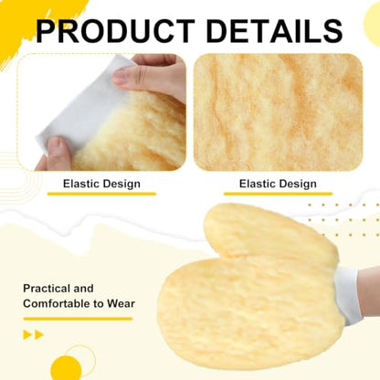 6 Pcs Paint Mitt Gloves with thumb Microfiber Terry for Railing
