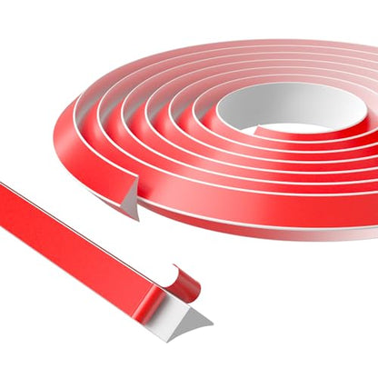 Self-Adhesive Silicone Inside Corner Trim, White, 10 ft - size: 10 Ft