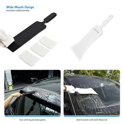 EHDIS Vinyl Wrap Tool Window Tinting Kit with Bulldozer Squeegee,Windshield Back Tint Scraper,Magnet Holder,Wra p Stick,Film Cutter,Sponge Seam Roller for Car Wrapping