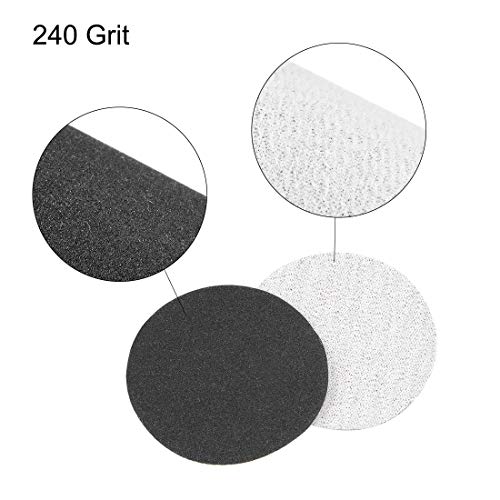 uxcell 2-Inch Hook and Loop Sanding Disc Wet/Dry Silicon Carbide 240 Grit 50 Pcs - size: 240 Grit