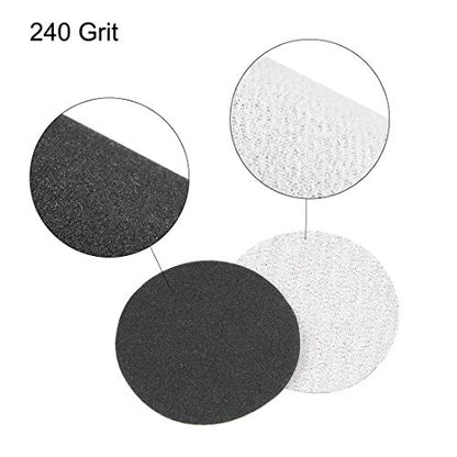uxcell 2-Inch Hook and Loop Sanding Disc Wet/Dry Silicon Carbide 240 Grit 50 Pcs - size: 240 Grit