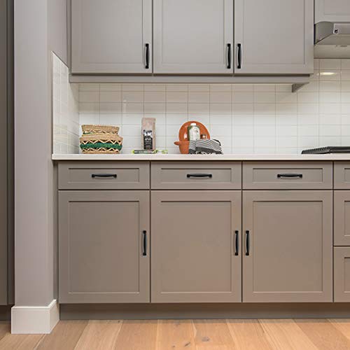 Ravinte Matte Black Cabinet Handles Solid Cabinet Pulls, 3 Inch CC, 30 Pack - color: Black