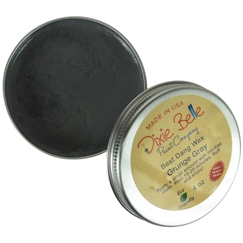 Dixie Belle Paint Company - Best Dang Furniture Wax - Grunge Gray (4oz) - color: Grunge Gray, size: 4 Ounce (Pack of 1)