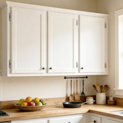 KNOBWELL 1/2" Overlay Brushed Nickel Cabinet Hinges Self Closing, 1 Pair - color: Satin Nickel