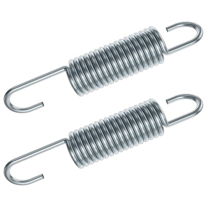 3-5/8 Inch Replacement Recliner Chair Mechanism Furniture Tension Springs Long Neck Style ，Long Neck Hook Style-Recliner Replacement Parts-3.46 Inch Inside Hook to Hook (Silver White 2Pcs) - size: 3-5/8 in 2Pcs