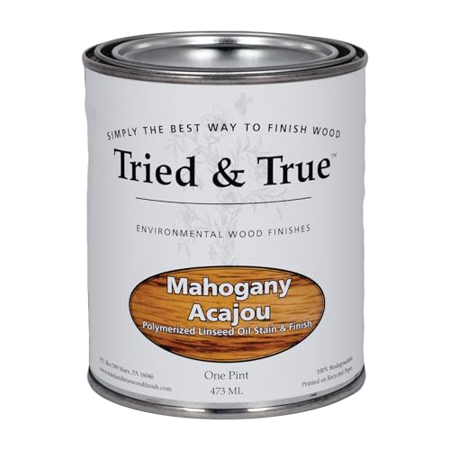 Tried & True Mahogany Stain & Finish, Pint - color: Mahogany, size: Pint