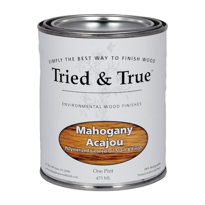 Tried & True Mahogany Stain & Finish, Pint - color: Mahogany, size: Pint