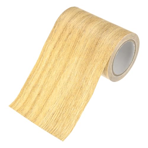 M METERXITY 1-Roll Wood Grain Repair Tape, 3.15in x 15ft Textured Realistic Self-Adhesive Wood Floor Tape Contact Paper for Furniture/Floors/Home [Golden Camel Oak] - color: Golden Camel Oak, size: 3.15in x 15ft