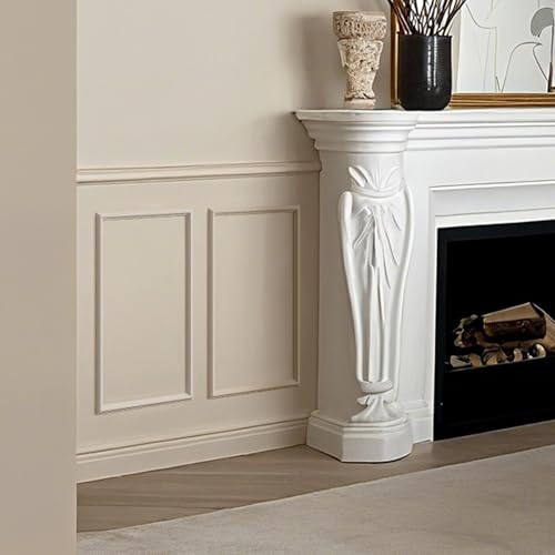 6 Sets Peel and Stick Wall Molding Kit, 12x24 Inch Premade Wainscoting Frames - color: 12''x24''-6pack