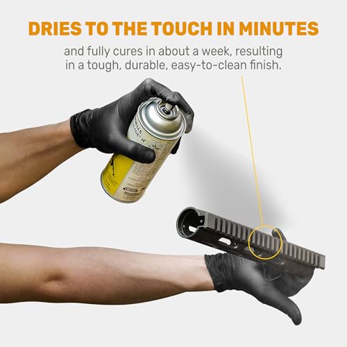 Brownells Aluma-Hyde II Epoxy Based Firearm Finish Spray Coating Protection Paint, Aerosol Can, 12 oz. (340g) Parkerizing Gray - color: Parkerizing Gray