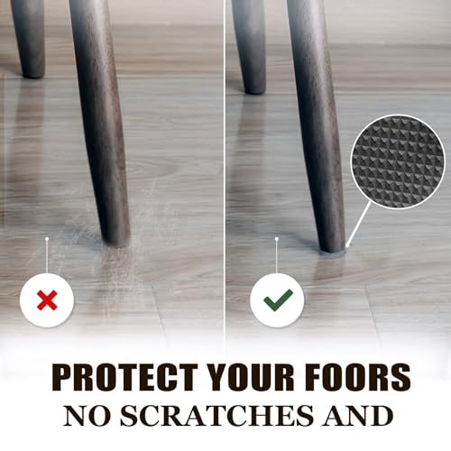 Yelanon Non Slip Furniture Pads for Hardwood Floors 12 Pcs 3" Square - size: 12 pcs 3" Square