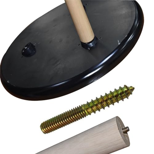 INCREWAY 3PCS ABS Plastic Coffee Table Leg Connection Base,15 Degree Angled Plastic Table Leg Mounting Hardware