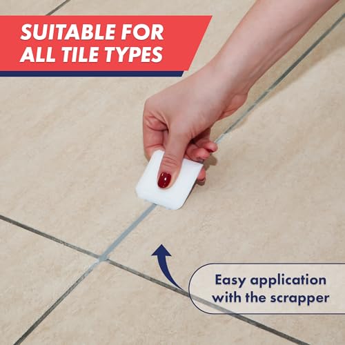 ZippySolve Tile Grout Repair Kit, Refresh Tile, Grout Sealer (8.8 oz, Grey) - color: Grey