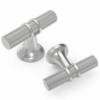 10 Pack Cabinet knurled Knobs Brushed Satin Nickel Kitchen Cabinet Knobs Aluminum and Zinc Alloy Drawer Pulls Solid Cabinet Hardware - color: Brushed Satin Nickel Knurled, size: Knobs