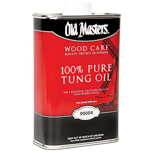 6-Pack of 1 qt Old Masters 90004 Old Masters 100% Pure Tung Oil - size: 1 Quart