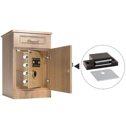 Litoexpe 6 PCS Brown Magnetic Door Catch - color: Brown