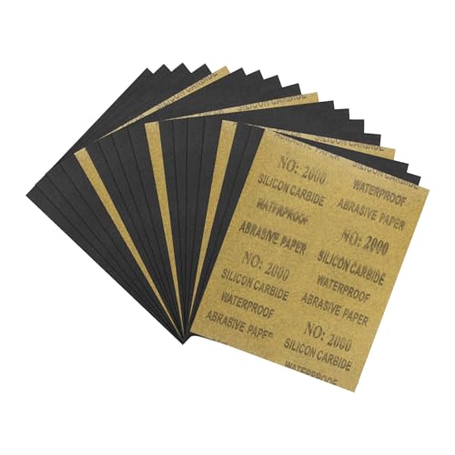 18Pcs Sand Papers 9x11In 2000 Grit Sandpaper Sheets Silicon Carbide - size: 2000 Grit