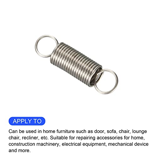 METALLIXITY Extension Spring (0.4x4x15mm/0.016"x0.16"x0.59") 15Pcs, Stainless Steel Tension Spring Wire - for Home Repair Construction Machinery - size: 0.016"x0.16"x0.59"