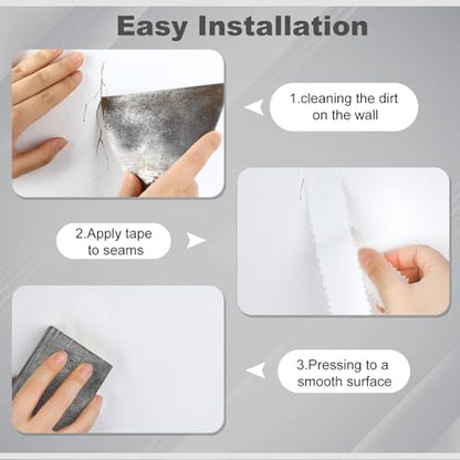 Self Adhesive Paintable Drywall Tape for Wall Cracks, 1.25'' X 50' - size: 1.25 Inch x 50 ft