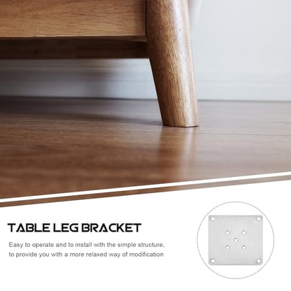Mounting Plates for Furniture Legs: 8 PCS Table Leg Mounting Plate Furniture Leg Attachment Plates Flat Connector Attachment Bracket Base for Sofa Cabinet Chair Seat Repair Replacement
