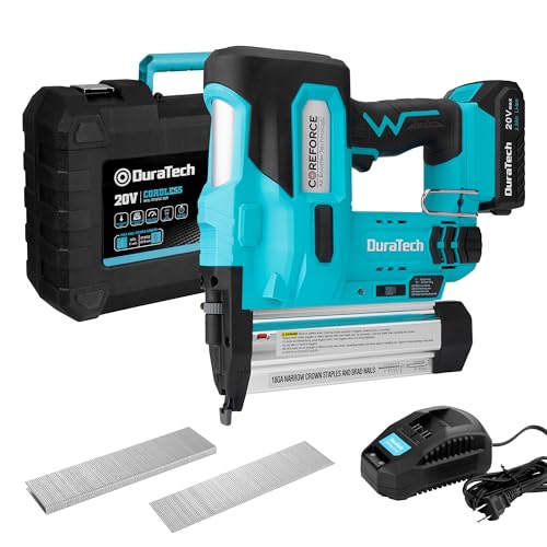 DURATECH 20V 18GA Cordless Brad Nailer & Staple Gun
