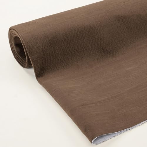 Foamma Benson Textured Microfiber Plain Velvet Upholstery Fabric by The Yard – 56" Wide Soft Fabric Ideal for DIY Sewing, Upholstery, Crafts, Chairs, Sofas and Home Décor - Bittersweet, 1 Yard - color: Bittersweet, size: 1 Yard