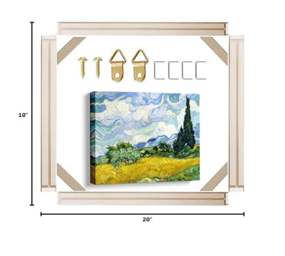 Canvas Stretcher Bars 10x20 Inch Frame Kit, Available in 25+ size Wood Stretcher Bars for Home and Office, Gallery Wrap Wall Arts Supply for Oil Painting, Poster, Picture & Paint by Numbers - size: 10" x 20"