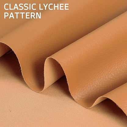 Marine Vinyl Upholstery Faux Leather Fabric, 1 Yard Camel - color: Camel, size: 1 Yard 55" x 36" (Pre-cut)
