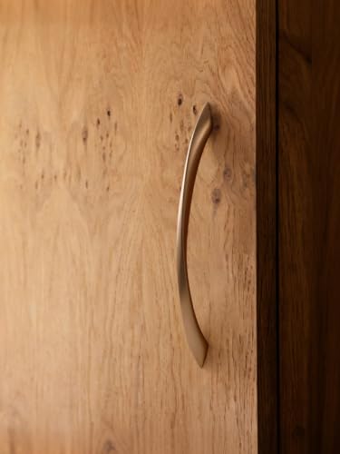 5 Pack Champagne Bronze Cabinet Pulls 7.56 Inch Arch Twisted Brass Handles Drawer Kitchen Cupboard Bathroom Dresser Cabinet Hardware Zinc Alloy - color: Champagne Bronze, size: 7.56 inch Hole Centers