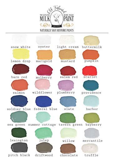 Old Fashioned Milk Paint Non-VOC Powder Paint (Quart, Pitch Black) - color: Pitch Black, style: Quart