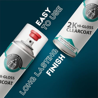 ERA Paints 2K High Gloss Clear Coat Spray/Aerosol Can – Professional Quality & Finish - Easy to Use – Best Value (4 Spray Can w/Can-Gun1) - style: 4 Spray Can w/Can-Gun1