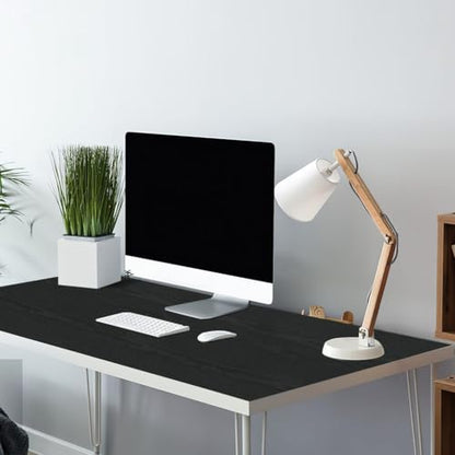 Arthome Peel and Stick Contact Paper Black Wood Wallpaper Self-Adhesive & Removable Vinyl Wall Paper for Countertop Furniture Kitchen, Easy to Clean, (33" x 120") - color: Black Wood, size: 33" x 120"