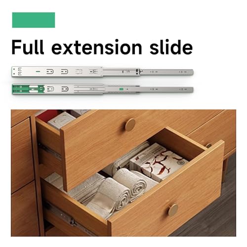 Hitess 10 Pairs Soft Close Drawer Slides 16 Inch Full Extension - size: 16 Inch