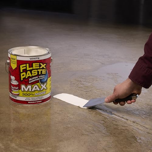 Flex Paste Rubberized Waterproof Sealant Paste, White, MAX, 1-Pack - color: White, size: MAX