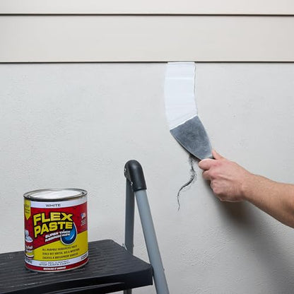 Flex Paste Rubberized Waterproof Sealant Paste, White, Quart, 1-Pack - color: White, size: Quart