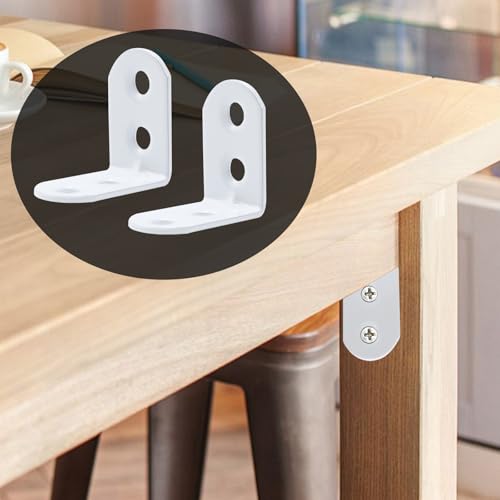 Coshar 20 Pcs Small Right Angle Bracket Corner Brace L Shape Shelf Bracket - size: 1.1"x1.1"x0.71"
