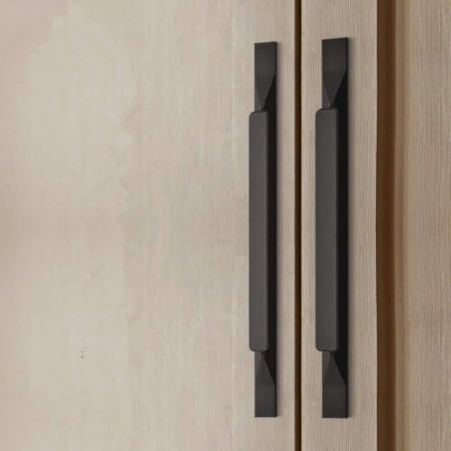 Kitchen Cabinet Pulls - Black Cabinet Handles - 5 Pack Long Cabinet Hardware for Drawers Dresser Furniture Pulls (11.34 inches Hole Center -15.74 inches Length) - size: 11.34 inches Hole Center -15.74 inches Length