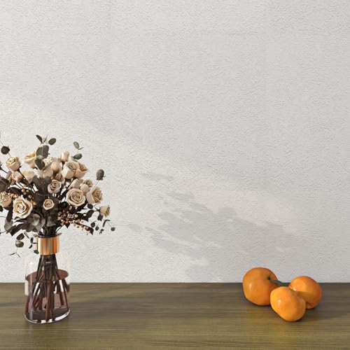 Livelynine Anaglypta Wallpaper Peel and Stick Paintable Vinyl Off White Textured Peel and Stick Wallpaper for Bathroom Ceiling Bedroom Removable Contact Paper for Walls Kids Room Lining 15.8X78.8 Inch - size: 78.8" x 15.8"