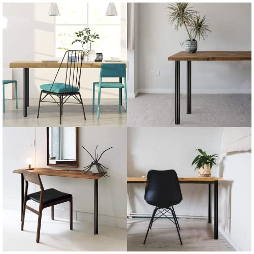 LCSDLHLSY 30 Incn Metal Table Legs,Round Furniture Legs,Set of 4(Black). - size: 30 Inch