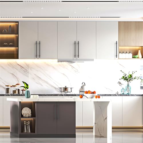 Asidrama 10 Pack 7.5 inch Matte Black Kitchen Cabinet Handles - color: Matte Black, size: 7.5" Hole Center(192mm)