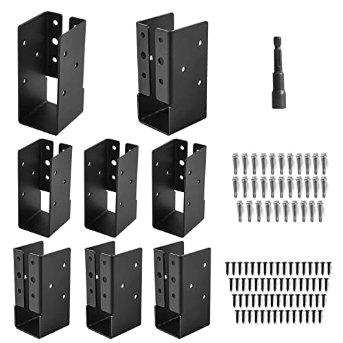 8 Pcs of 2"x4" Concealed Joist Hangers for Outdoor - size: 2“x 4"
