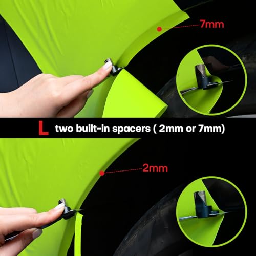 NEWISHTOOL Vinyl Wrap Edge Cutting Guide PPF Tools, 2mm/7mm Spacer Cut Aid