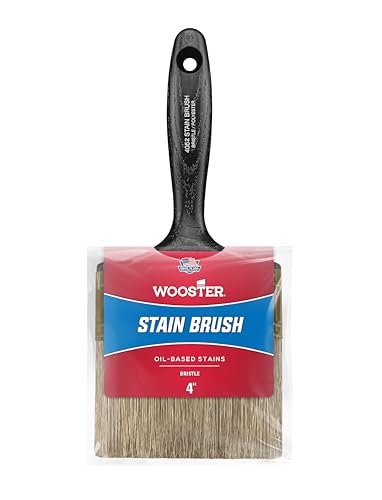 Wooster 4052-4 Oil Stain Brush, 4-Inch , White