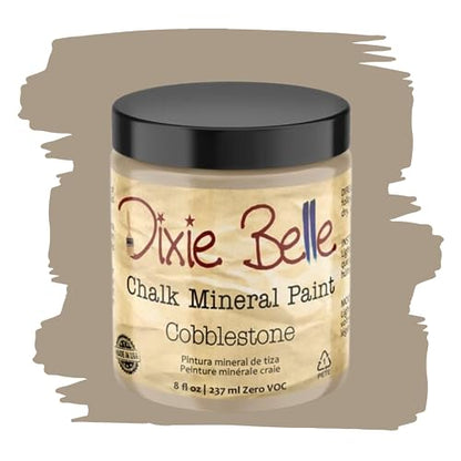 Dixie Belle Paint Company Chalk Mineral Paint - Cobblestone (8oz) - color: Cobblestone, size: 8 Fl Oz (Pack of 1)