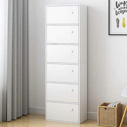 8PCS Round Wood Drawer Knob,Dresser Furniture Drawers 33mm Dia,White Cabinet Pulls Handles with Screws Hardware for Drawer Wardrobe Dresser - color: White