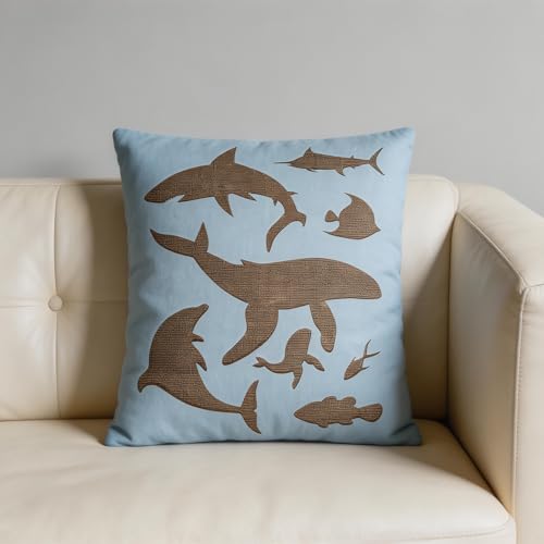 TIAMECH A4 Reusable Ocean Dolphin Stencil for Painting - style: Ocean Dolphin