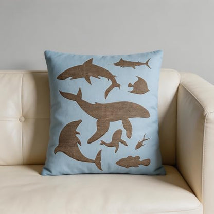 TIAMECH A4 Reusable Ocean Dolphin Stencil for Painting - style: Ocean Dolphin